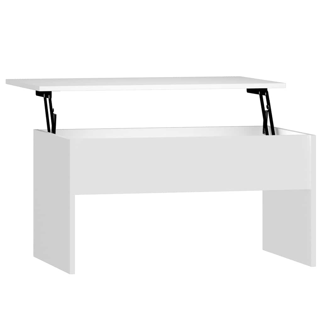 vidaXL Stolik kawowy, biały, 80x50,5x41,5 cm, materiał drewnopochodny