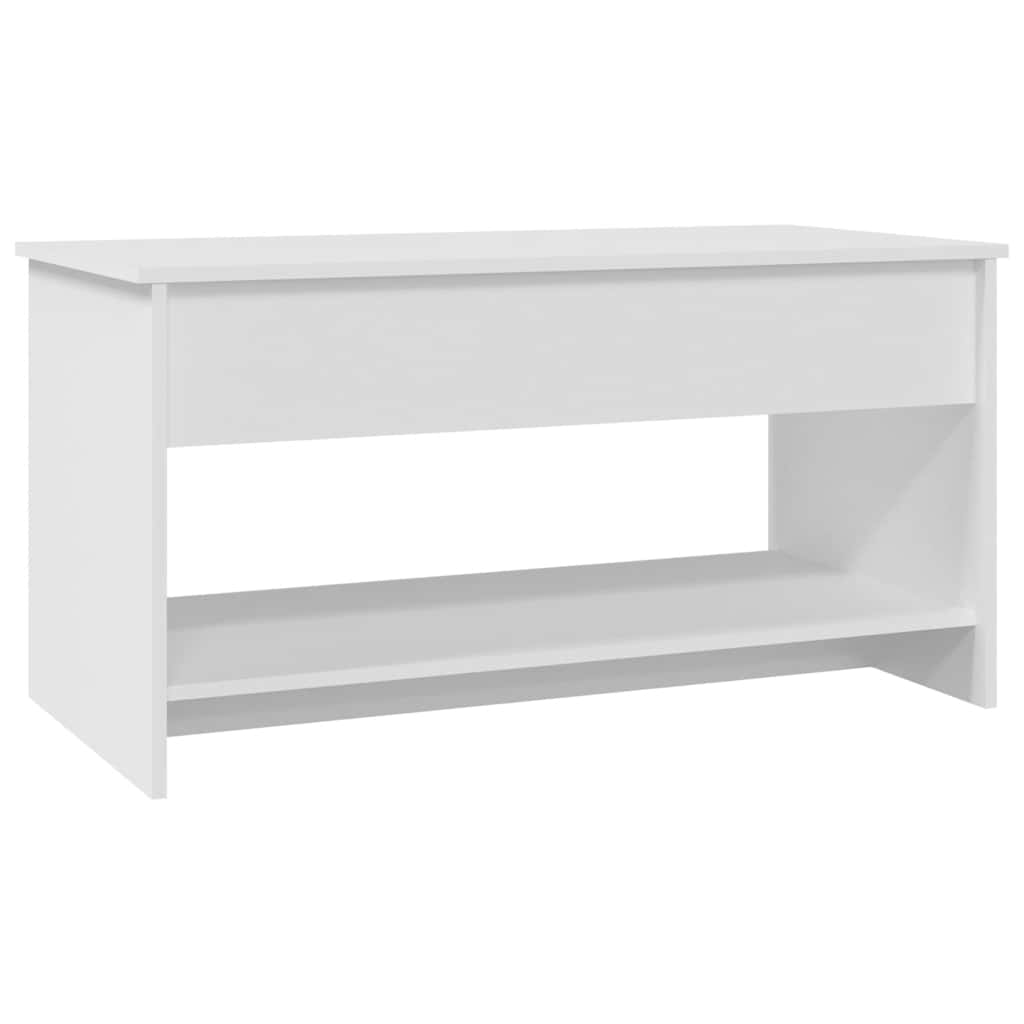 vidaXL Stolik kawowy, biały, 102x50x52,5 cm, materiał drewnopochodny