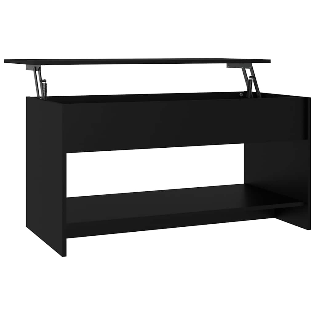 vidaXL Stolik kawowy, czarny, 102x50x52,5 cm, materiał drewnopochodny