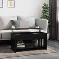 vidaXL Stolik kawowy, czarny, 102x50x52,5 cm, materiał drewnopochodny