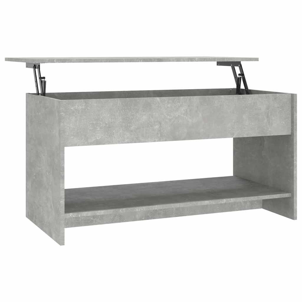 vidaXL Stolik kawowy, szarość betonu, 102x50x52,5 cm