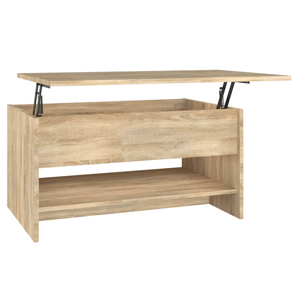 vidaXL Stolik kawowy, dąb sonoma 80x50x40 cm, materiał drewnopochodny