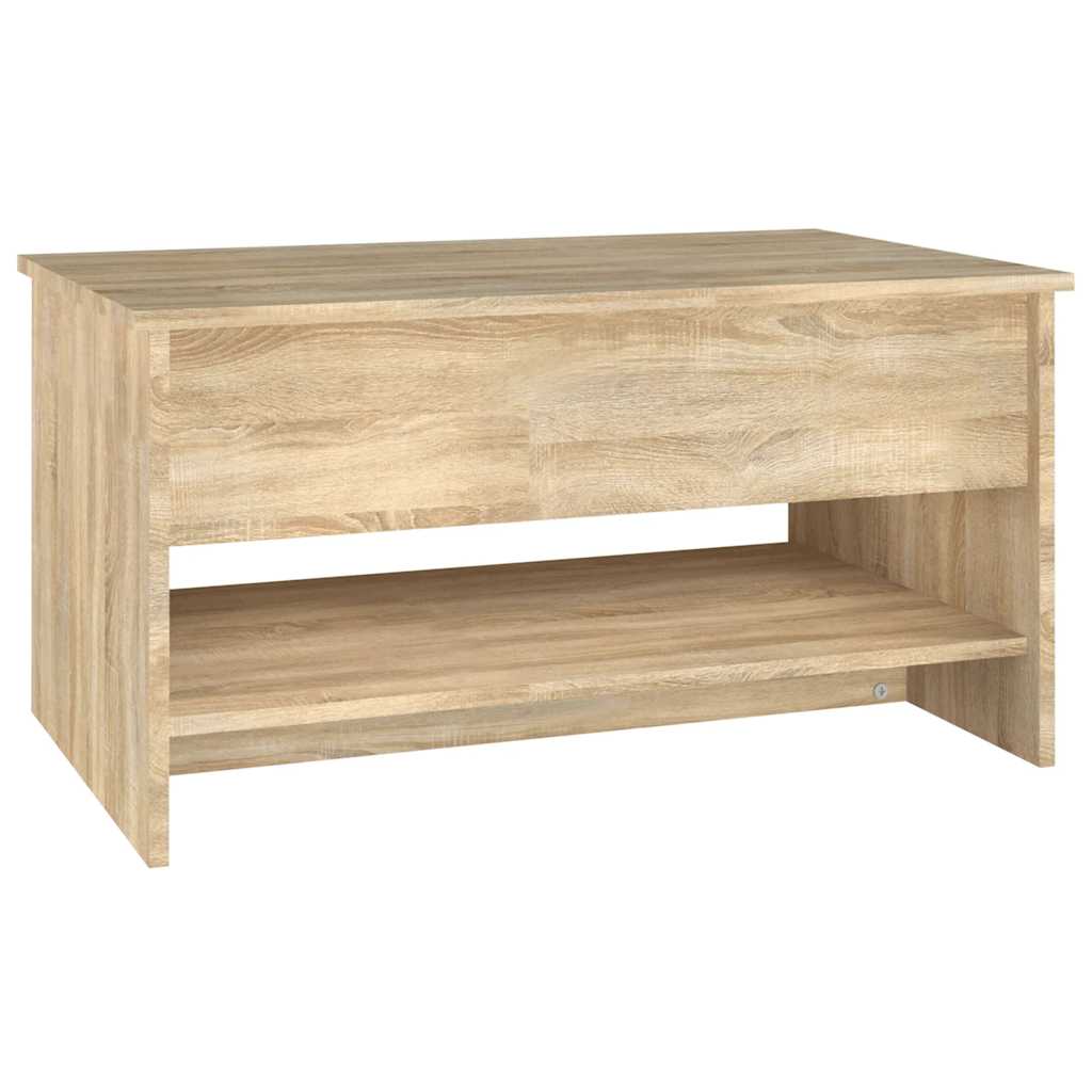 vidaXL Stolik kawowy, dąb sonoma 80x50x40 cm, materiał drewnopochodny