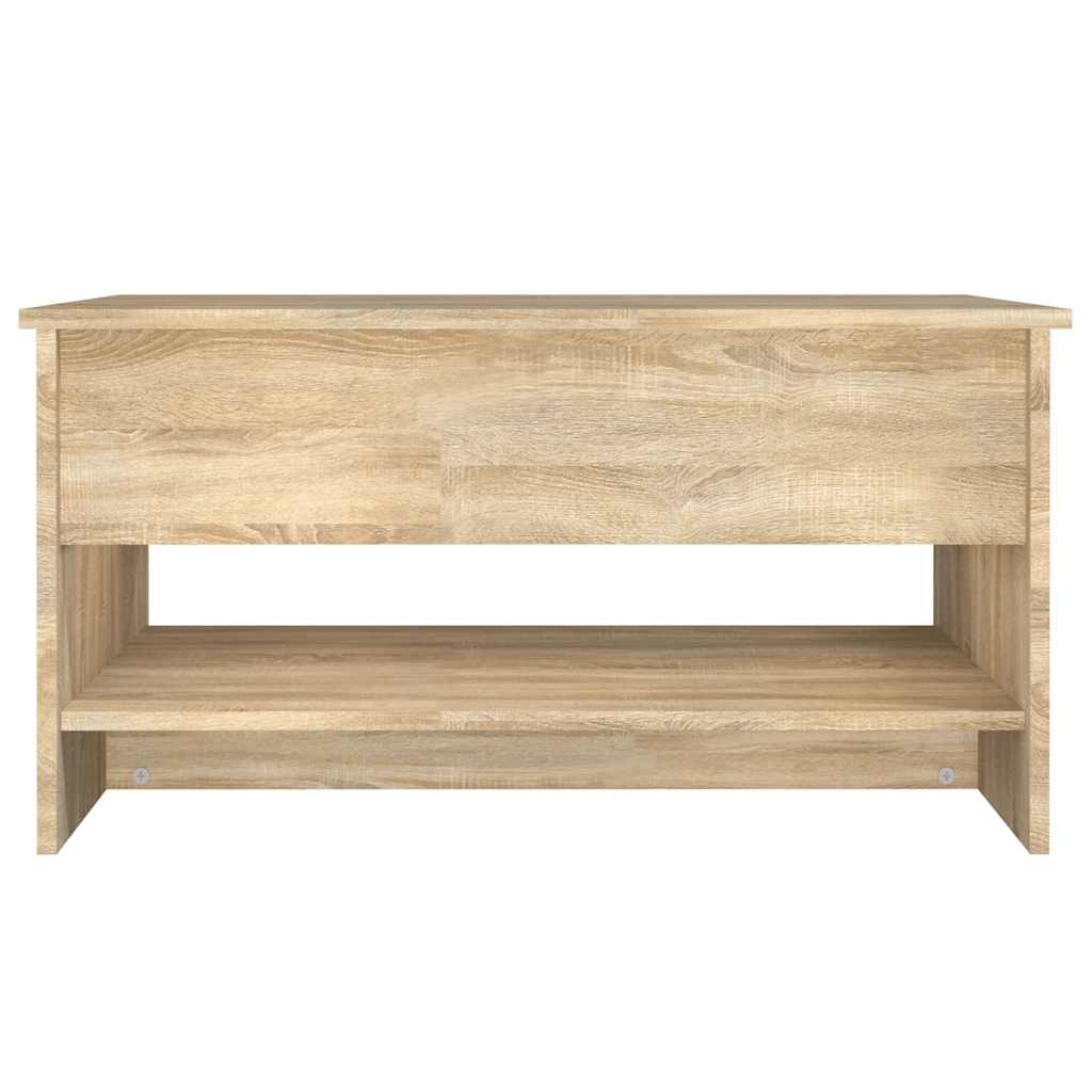 vidaXL Stolik kawowy, dąb sonoma 80x50x40 cm, materiał drewnopochodny