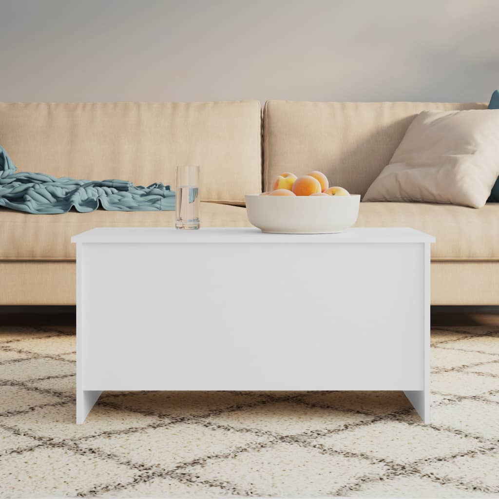 vidaXL Stolik kawowy, biały, 102x55,5x52,5 cm, materiał drewnopochodny