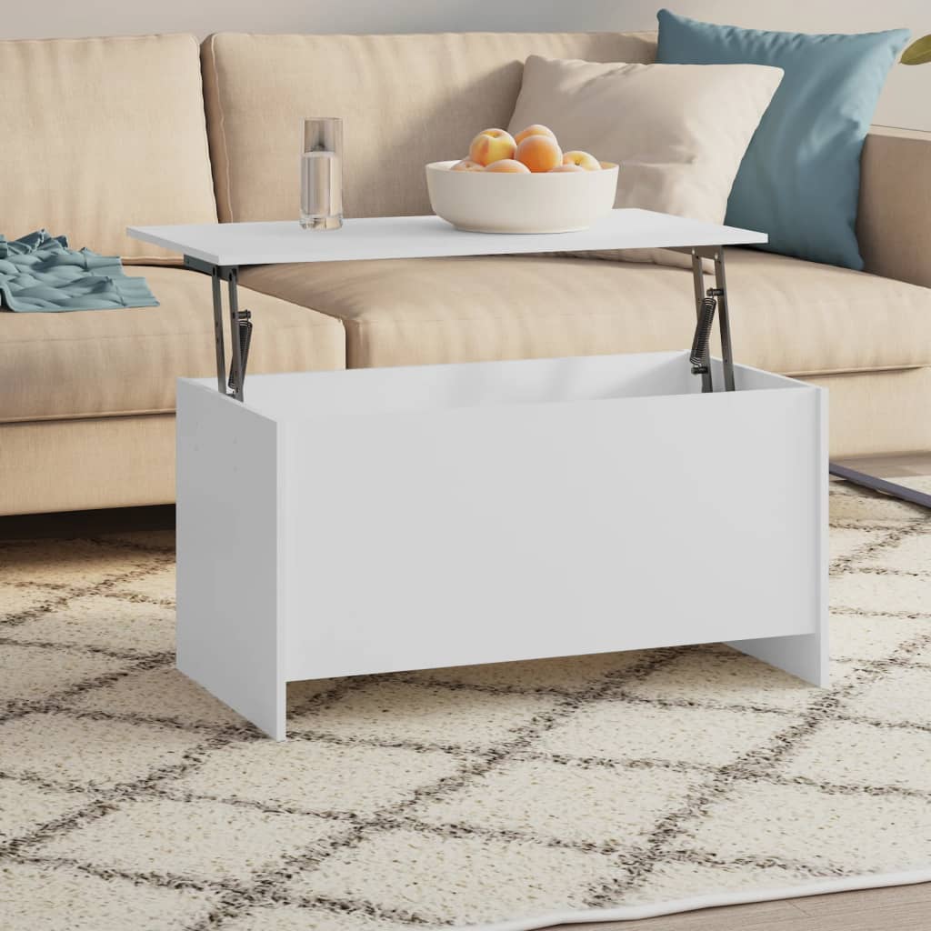 vidaXL Stolik kawowy, biały, 102x55,5x52,5 cm, materiał drewnopochodny