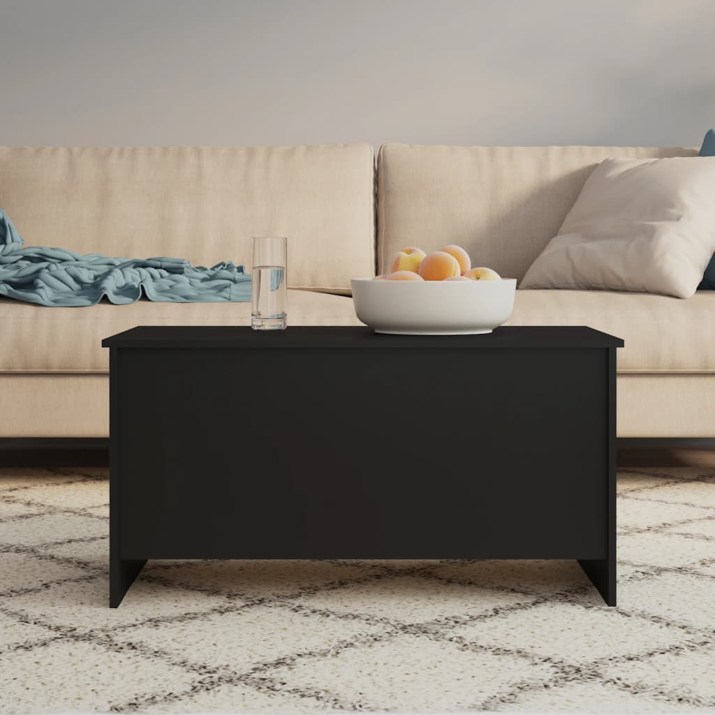 vidaXL Stolik kawowy, czarny, 102x55,5x52,5 cm