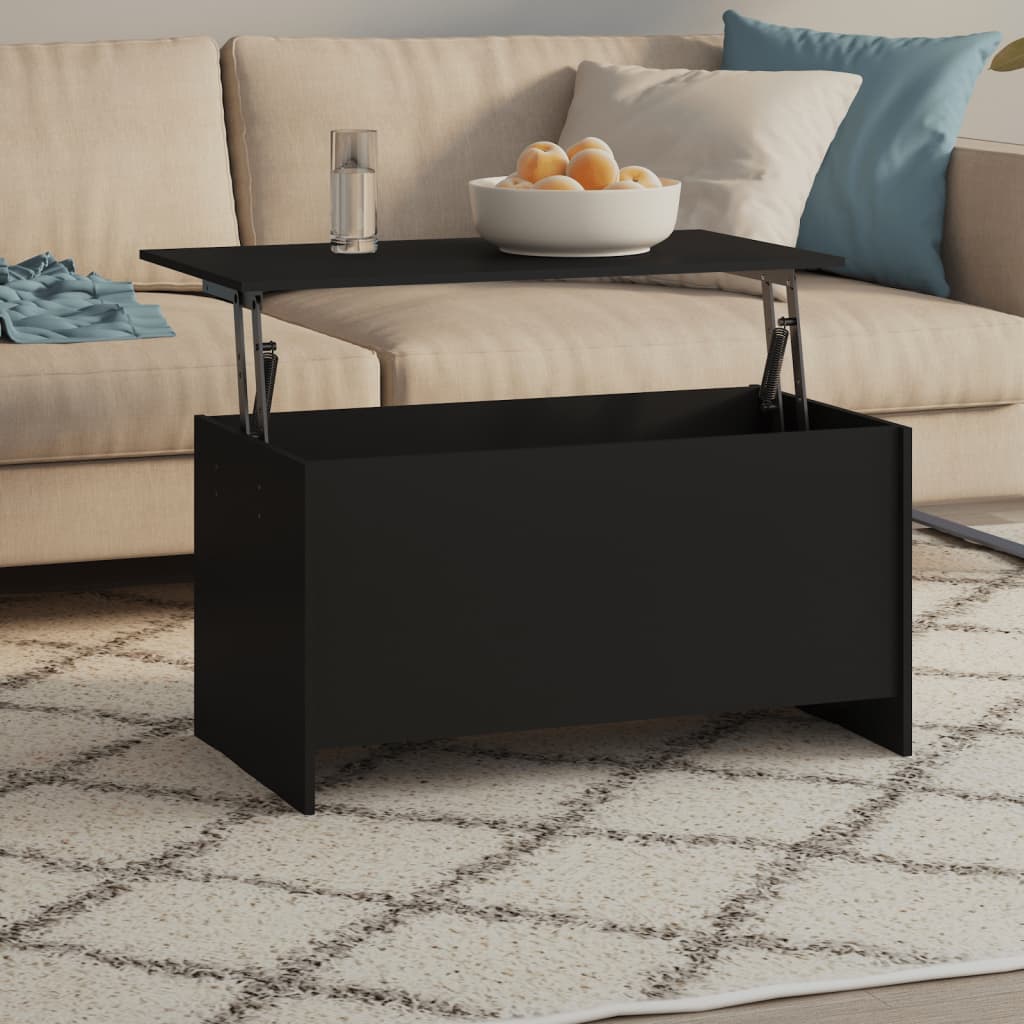 vidaXL Stolik kawowy, czarny, 102x55,5x52,5 cm