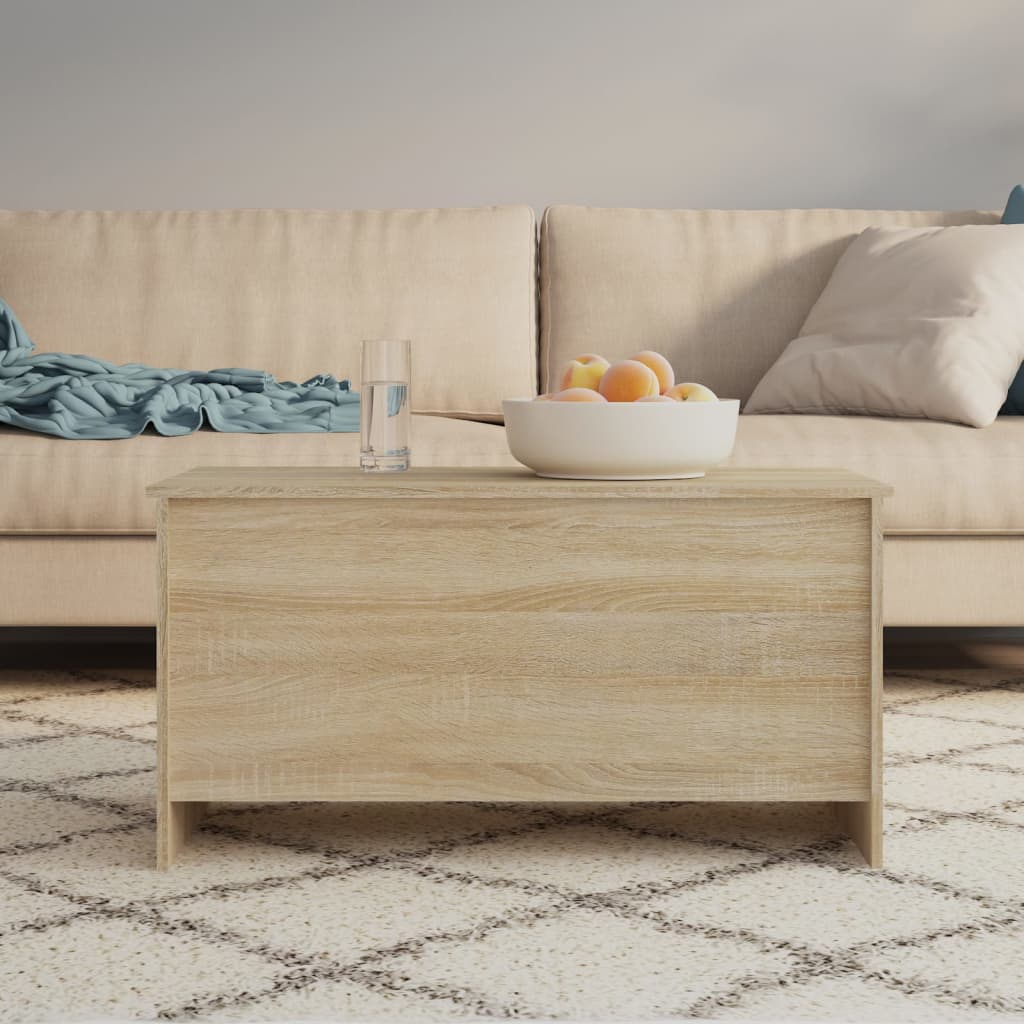 vidaXL Stolik kawowy, dąb sonoma, 102x55,5x52,5 cm