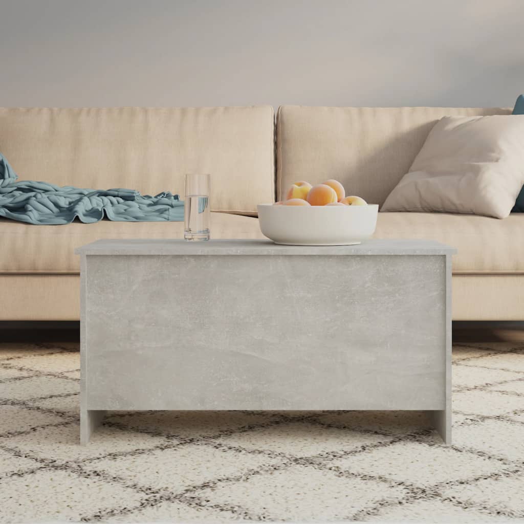 vidaXL Stolik kawowy, szarość betonu, 102x55,5x52,5 cm