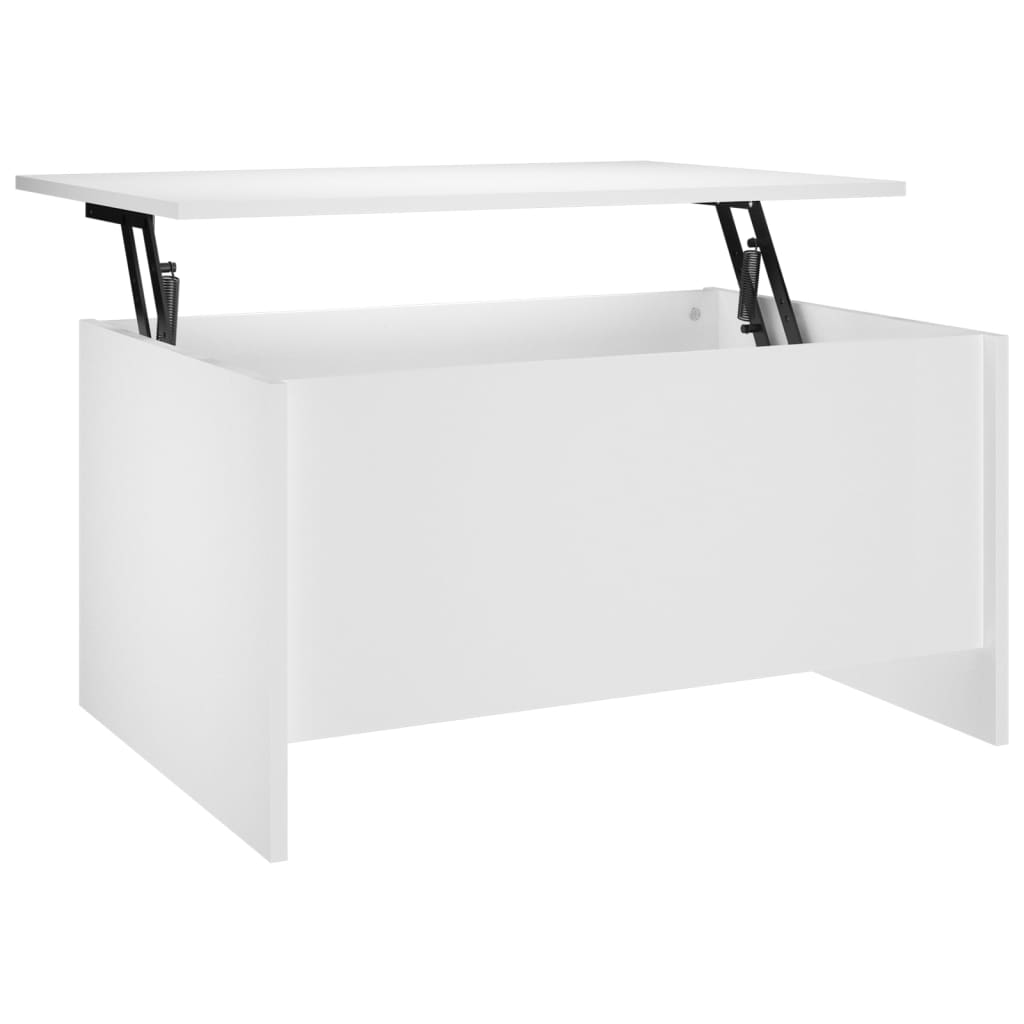 vidaXL Stolik kawowy, biały, 80x55,5x41,5 cm, materiał drewnopochodny