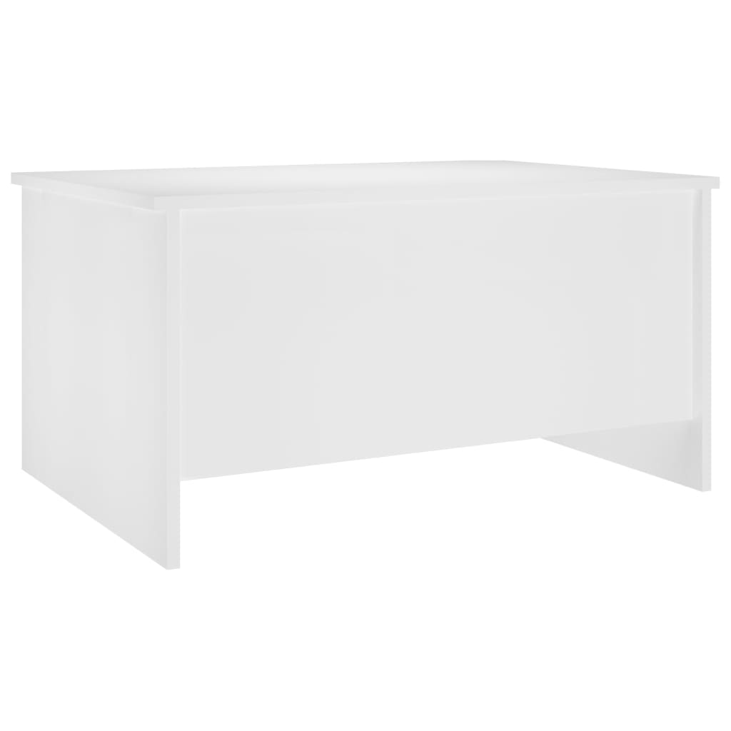 vidaXL Stolik kawowy, biały, 80x55,5x41,5 cm, materiał drewnopochodny