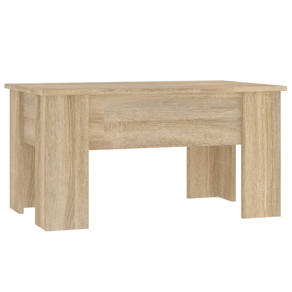 vidaXL Stolik kawowy, dąb sonoma, 79x49x41, materiał drewnopochodny