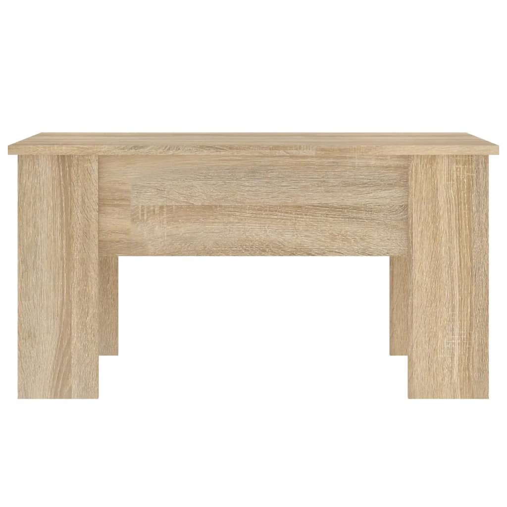vidaXL Stolik kawowy, dąb sonoma, 79x49x41, materiał drewnopochodny