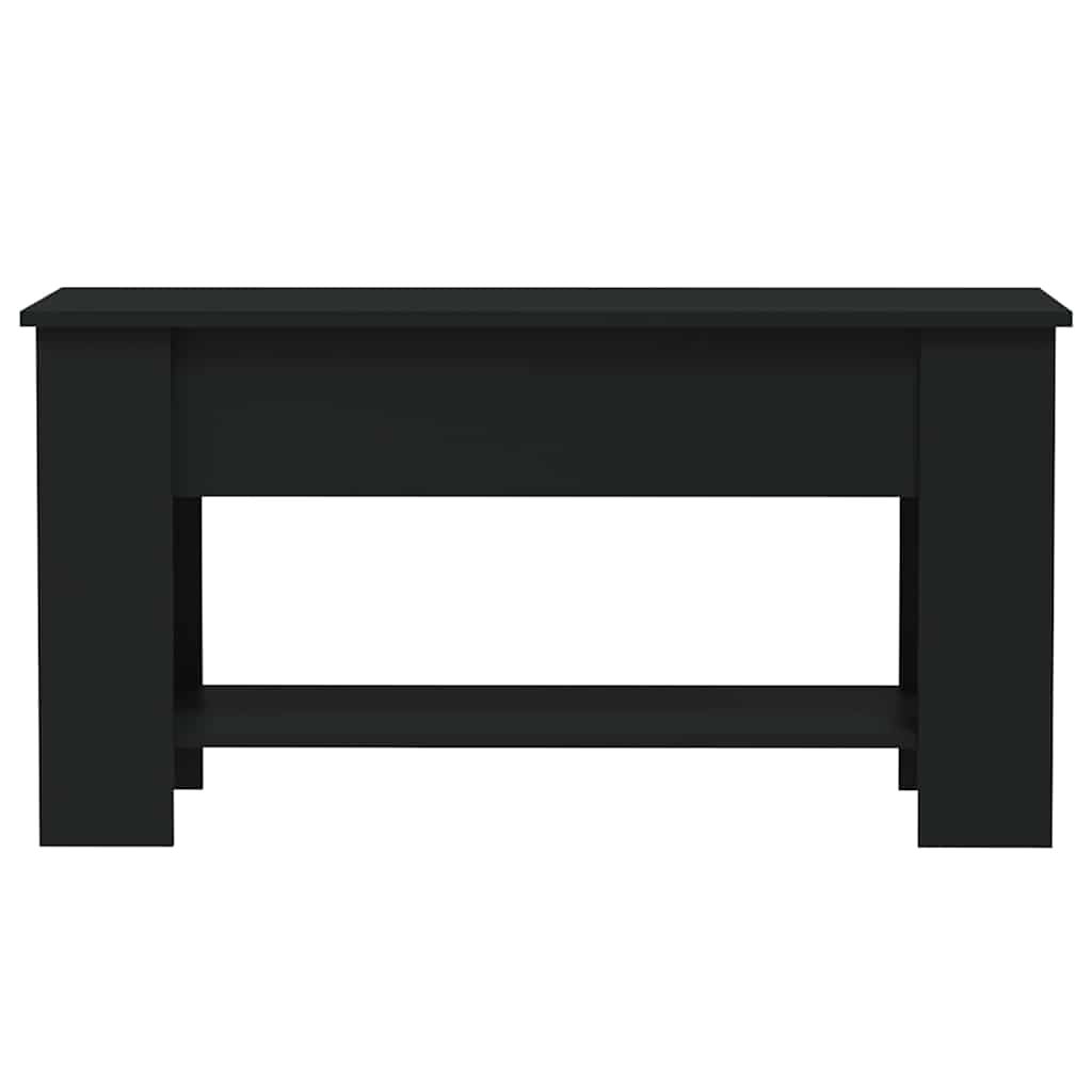 vidaXL Stolik kawowy, czarny, 101x49x52 cm, materiał drewnopochodny