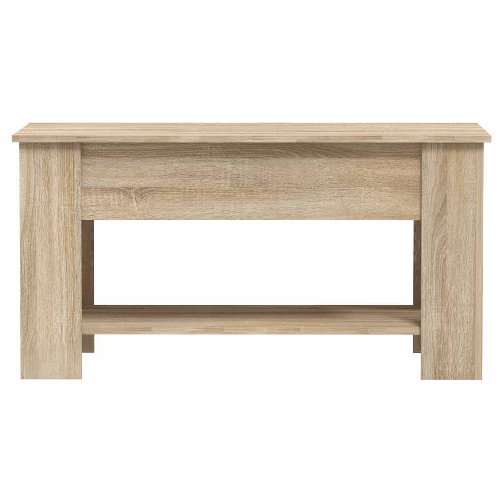 vidaXL Stolik kawowy, dąb sonoma 101x49x52 cm, materiał drewnopochodny