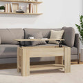 vidaXL Stolik kawowy, dąb sonoma 101x49x52 cm, materiał drewnopochodny