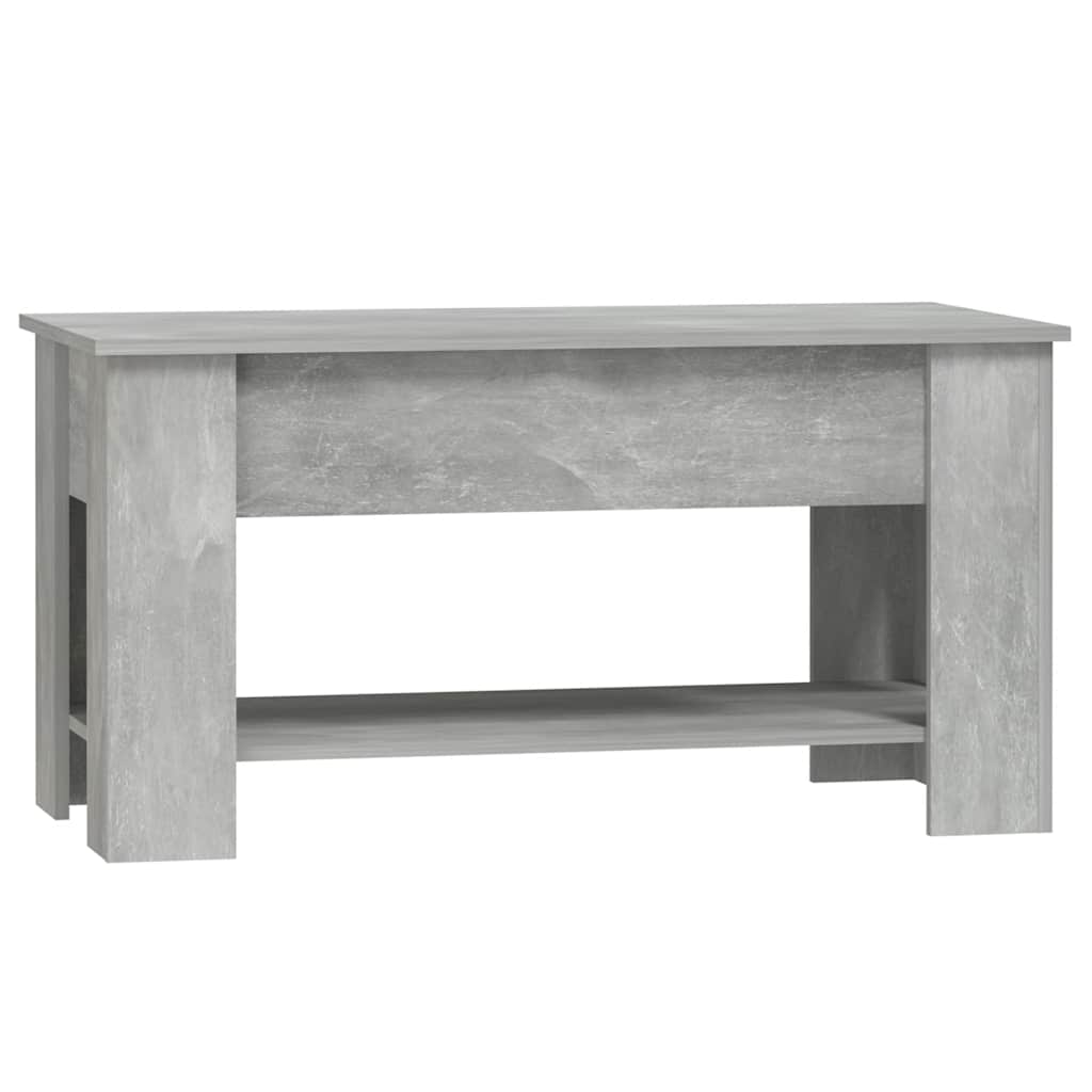 vidaXL Stolik kawowy, betonowa szarość, 101x49x52 cm