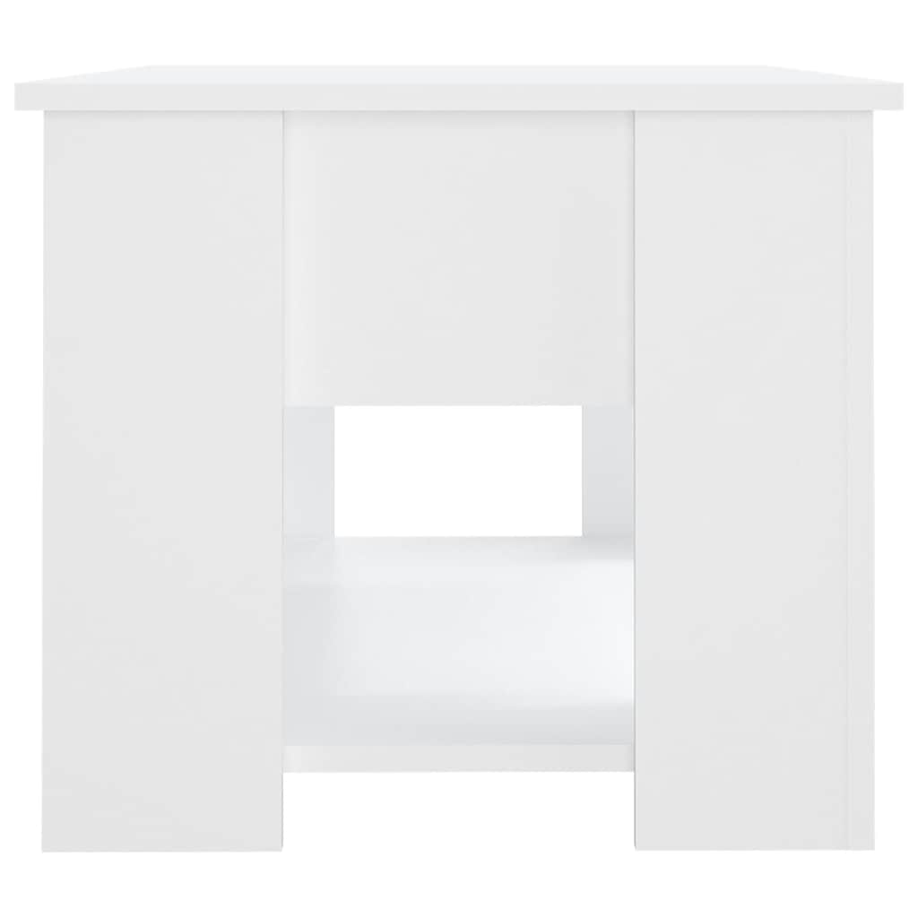 vidaXL Stolik kawowy, biały, 79x49x41 cm, materiał drewnopochodny