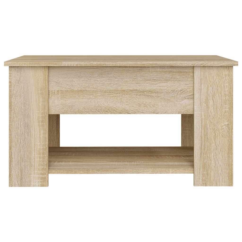 vidaXL Stolik kawowy, dąb sonoma, 79x49x41, materiał drewnopochodny
