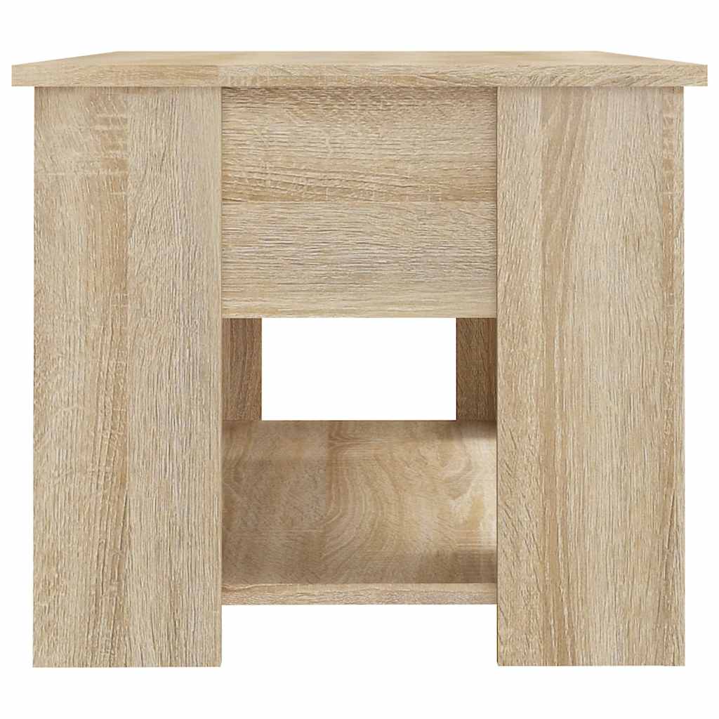 vidaXL Stolik kawowy, dąb sonoma, 79x49x41, materiał drewnopochodny