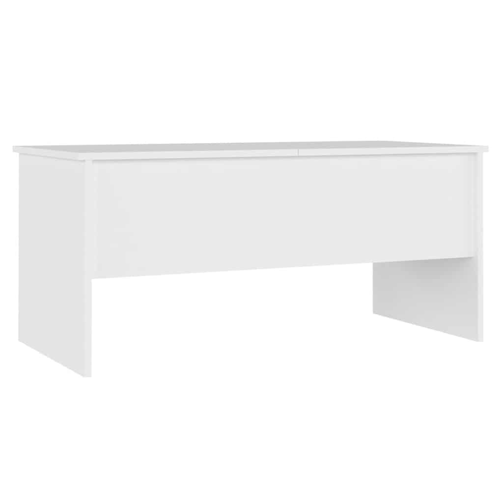 vidaXL Stolik kawowy, biały, 102x50,5x46,5 cm, materiał drewnopochodny