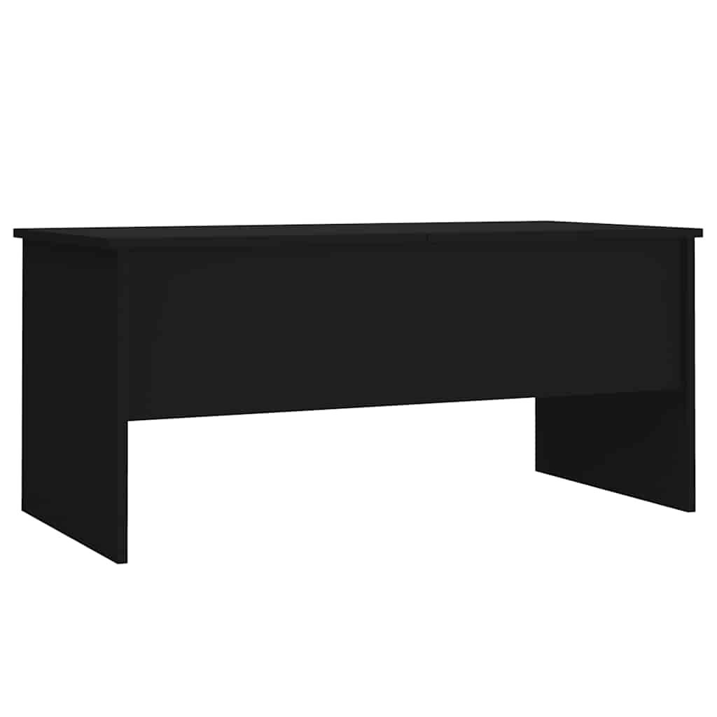 vidaXL Stolik kawowy, czarny 102x50,5x46,5 cm, materiał drewnopochodny