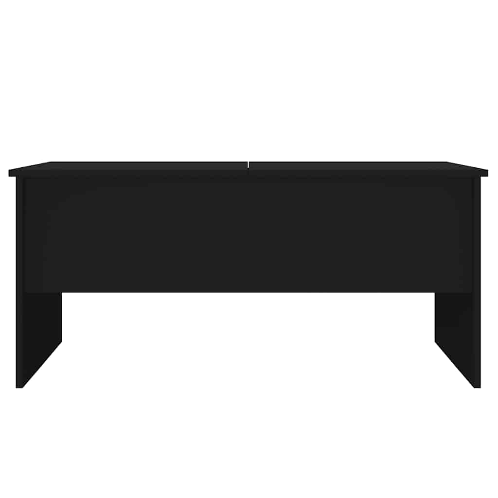 vidaXL Stolik kawowy, czarny 102x50,5x46,5 cm, materiał drewnopochodny