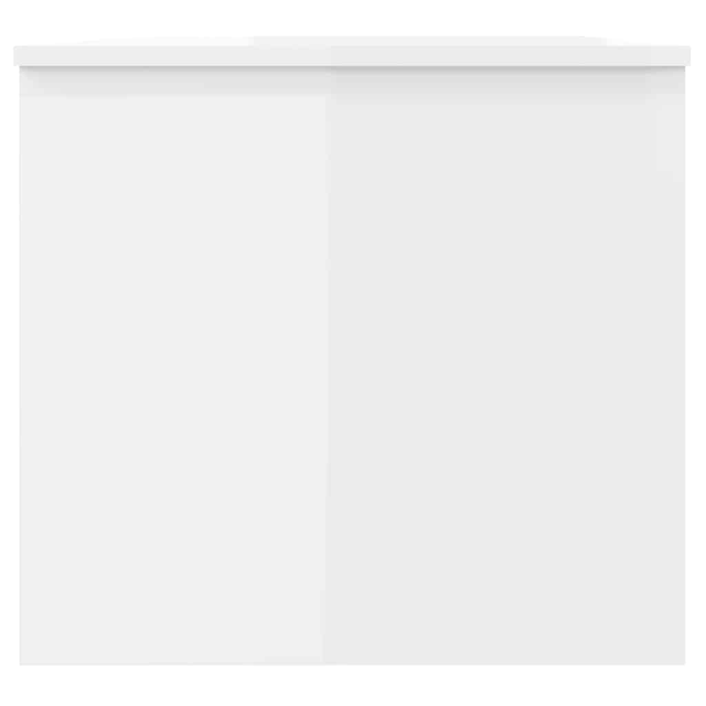 vidaXL Stolik kawowy, biały o wysokim połysku, 102x50,5x46,5 cm