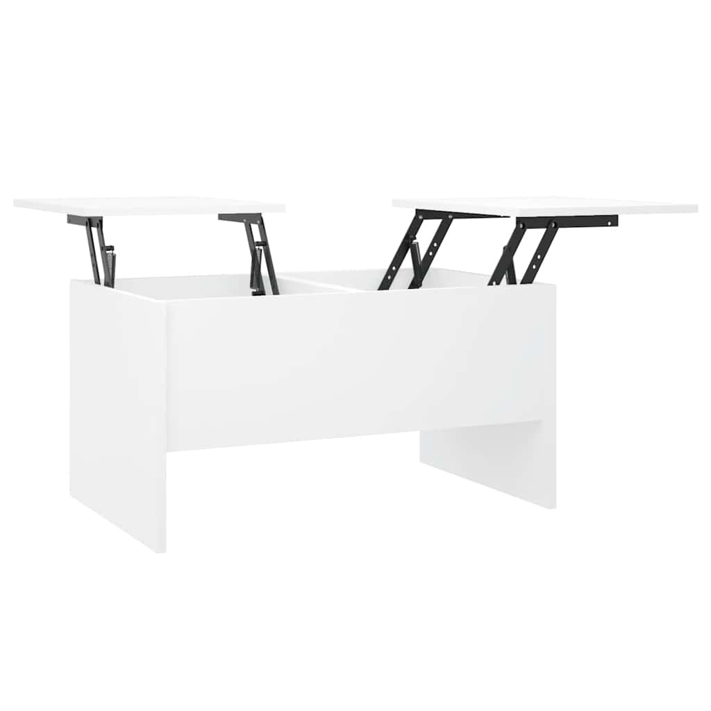 vidaXL Stolik kawowy, biały, 80x50x42,5 cm, materiał drewnopochodny