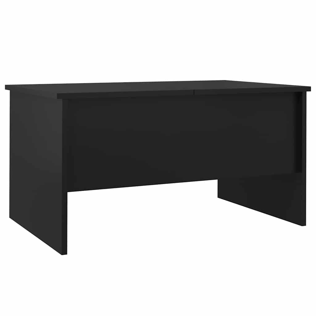 vidaXL Stolik kawowy, czarny, 80x50x42,5 cm, materiał drewnopochodny