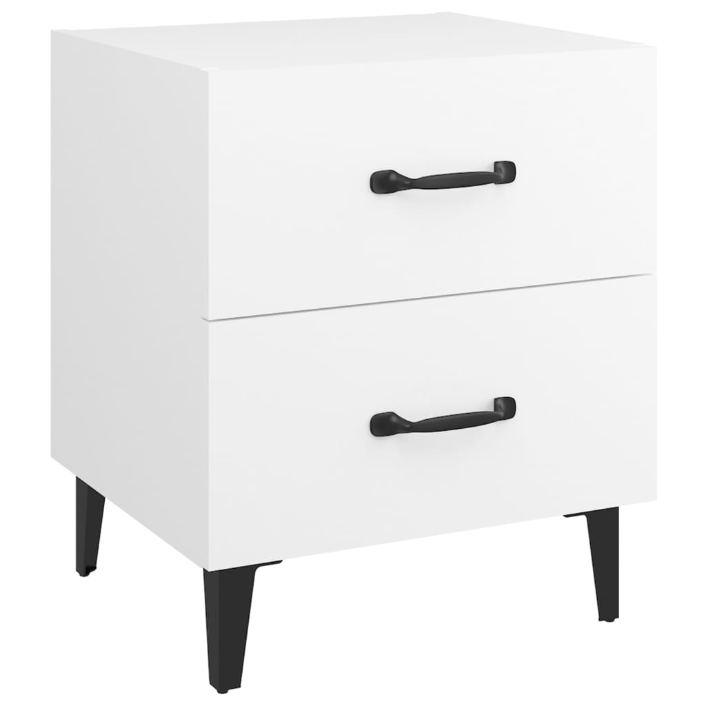 vidaXL Szafki nocne, 2 szt., białe, 40x35x47,5 cm