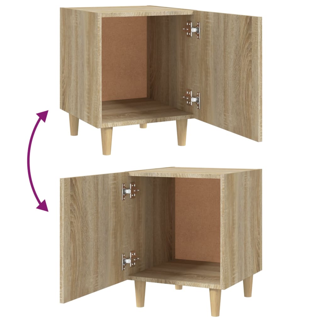 vidaXL Szafka nocna, dąb sonoma, materiał drewnopochodny