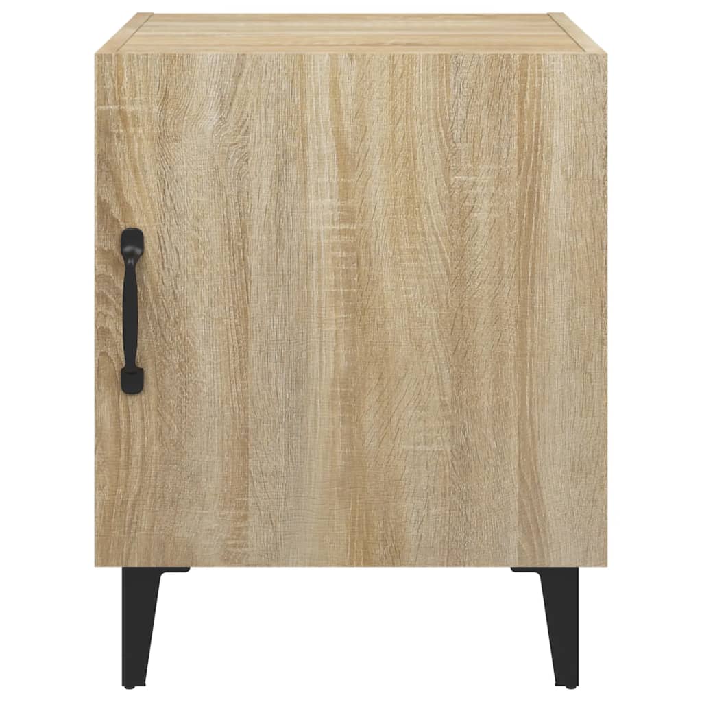 vidaXL Szafki nocne, 2 szt., dąb sonoma, materiał drewnopochodny