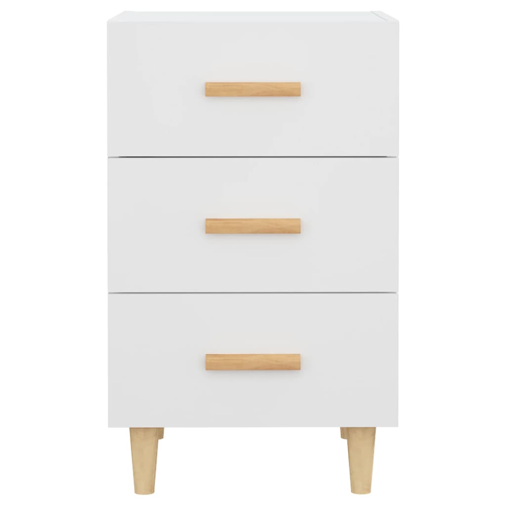vidaXL Szafka nocna, biała, 40x40x66 cm, materiał drewnopochodny