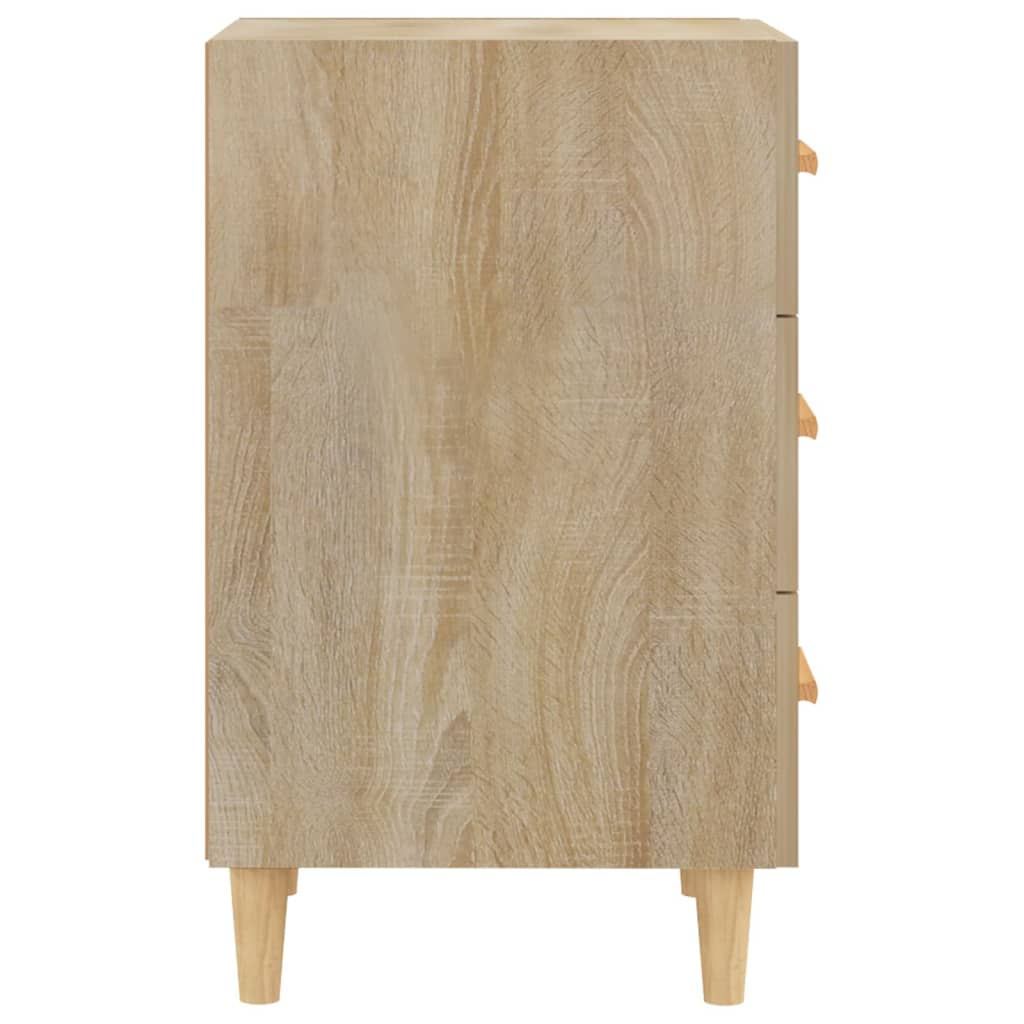 vidaXL Szafka nocna, dąb sonoma, 40x40x66 cm, materiał drewnopochodny