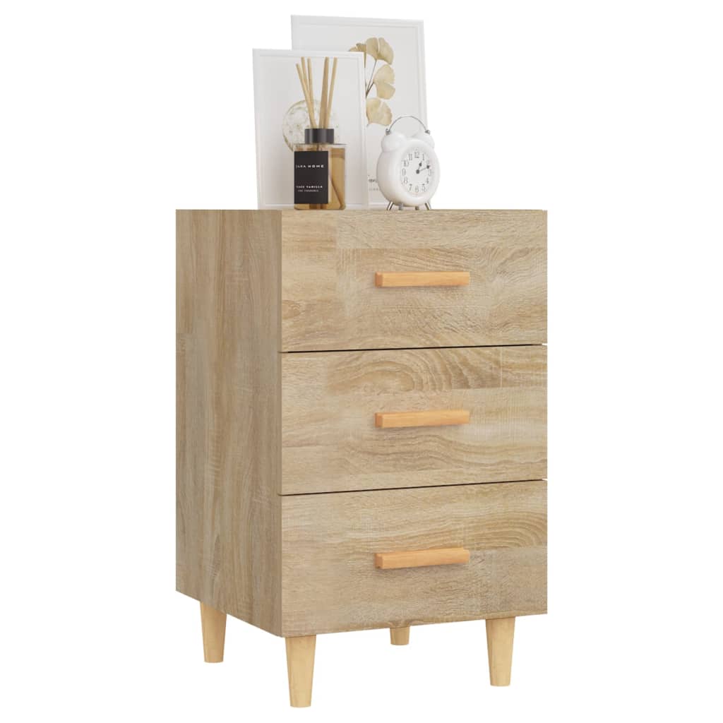 vidaXL Szafka nocna, dąb sonoma, 40x40x66 cm, materiał drewnopochodny