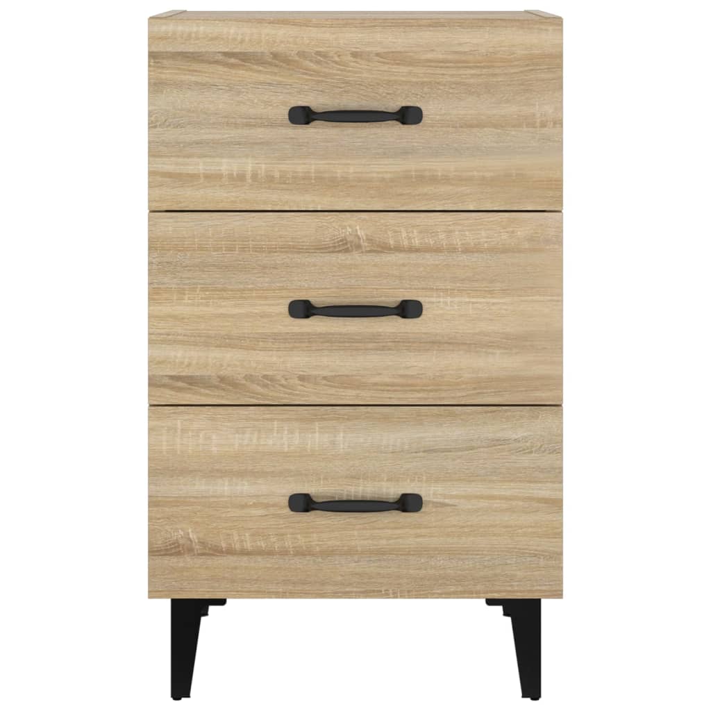 vidaXL Szafka nocna, dąb sonoma, 40x40x66 cm, materiał drewnopochodny