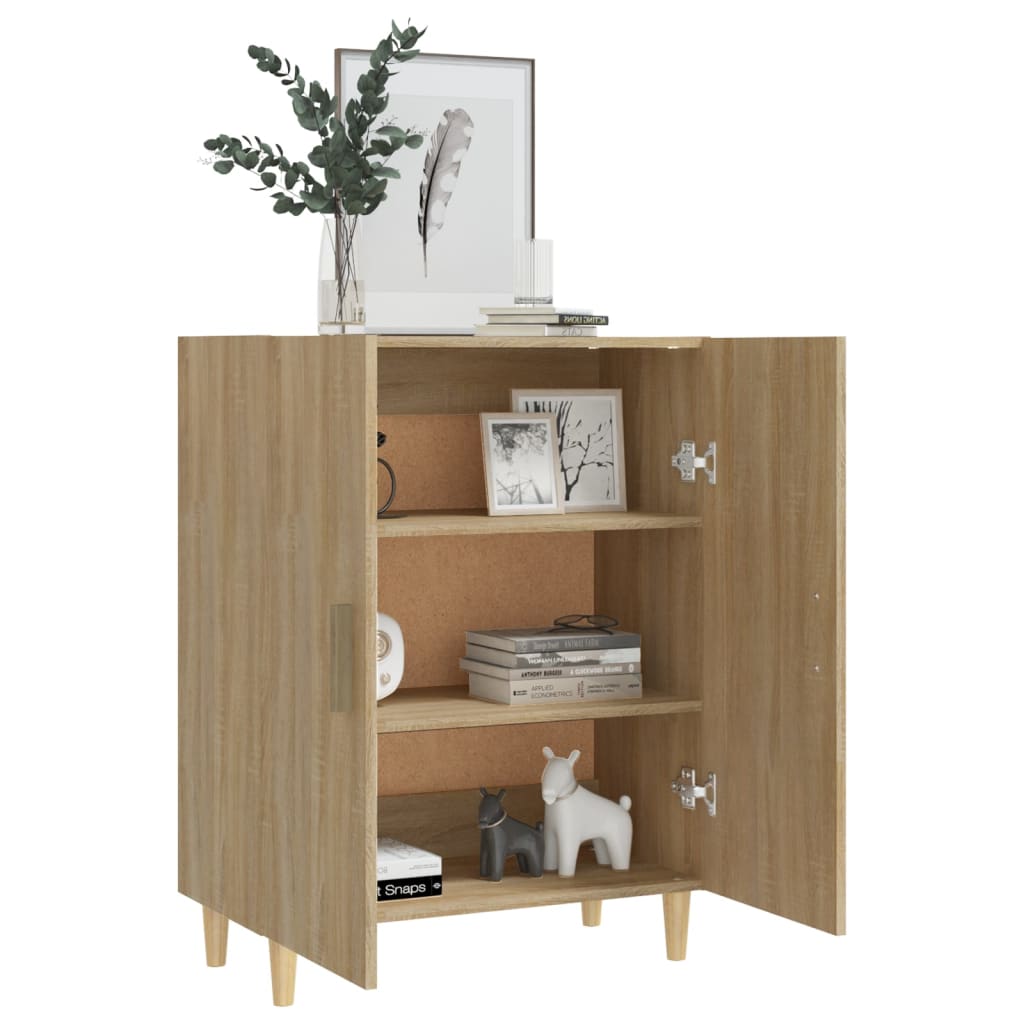 vidaXL Szafka, dąb sonoma, 70x34x90 cm, materiał drewnopochodny