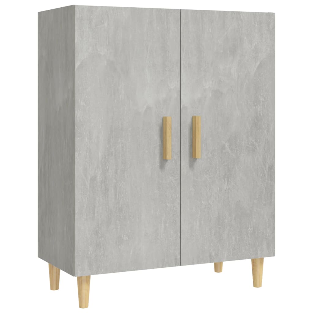 vidaXL Komoda, szarość betonu, 70x34x90 cm, materiał drewnopochodny