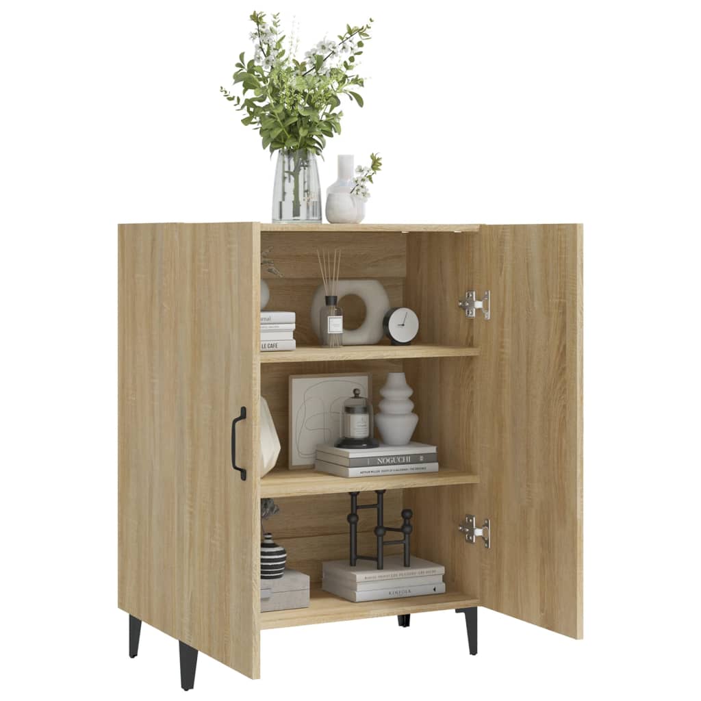 vidaXL Szafka, dąb sonoma, 70x34x90 cm, materiał drewnopochodny