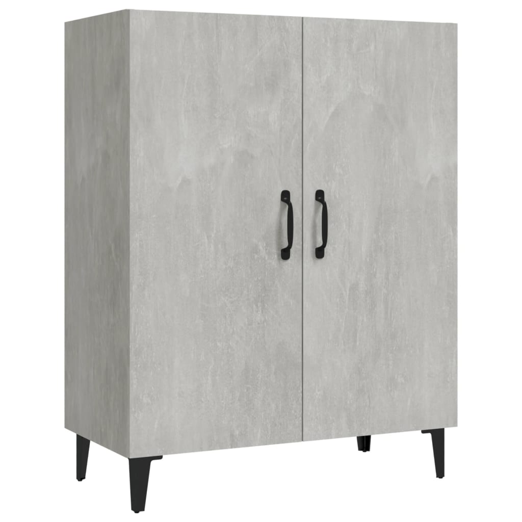 vidaXL Komoda, szarość betonu, 70x34x90 cm, materiał drewnopochodny