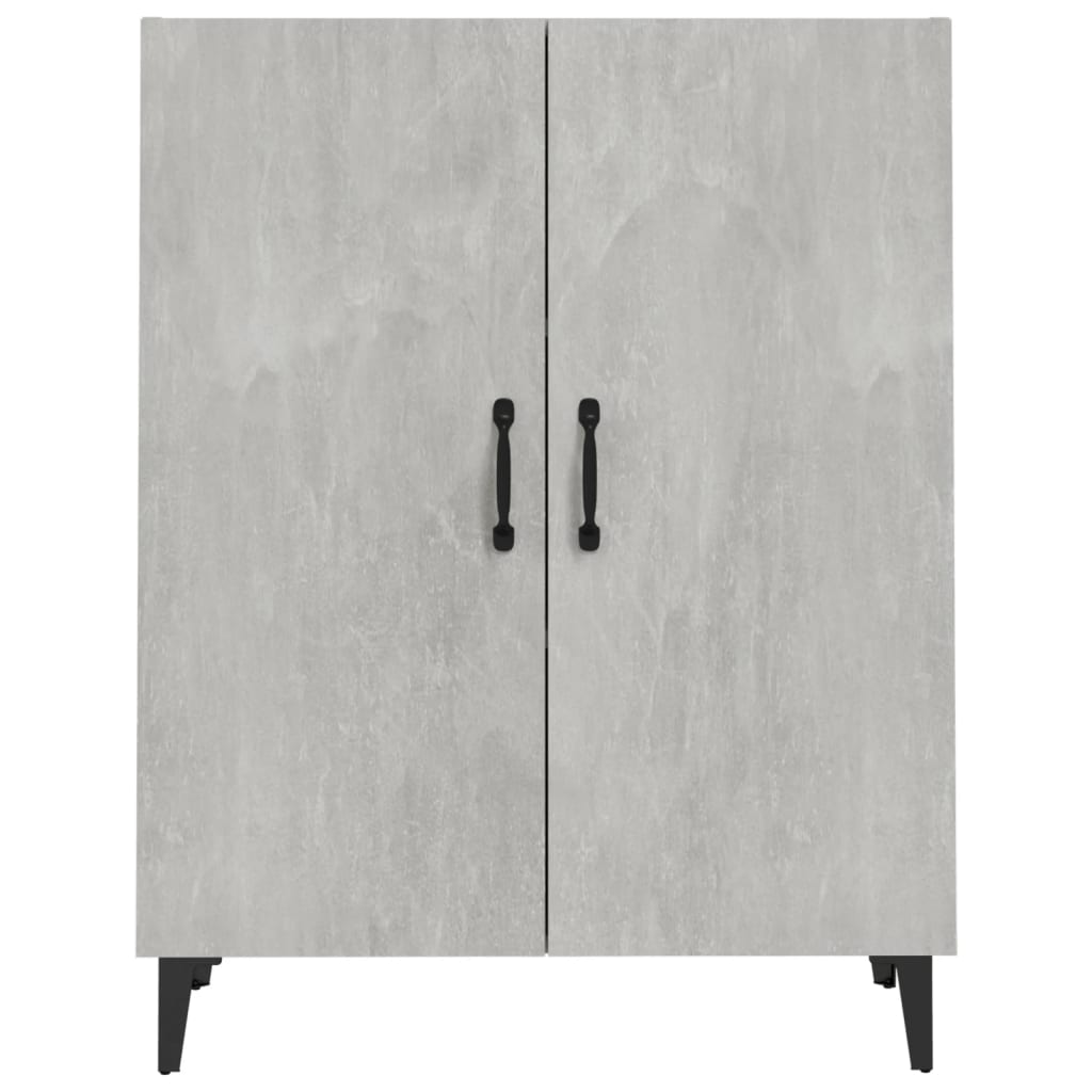vidaXL Komoda, szarość betonu, 70x34x90 cm, materiał drewnopochodny