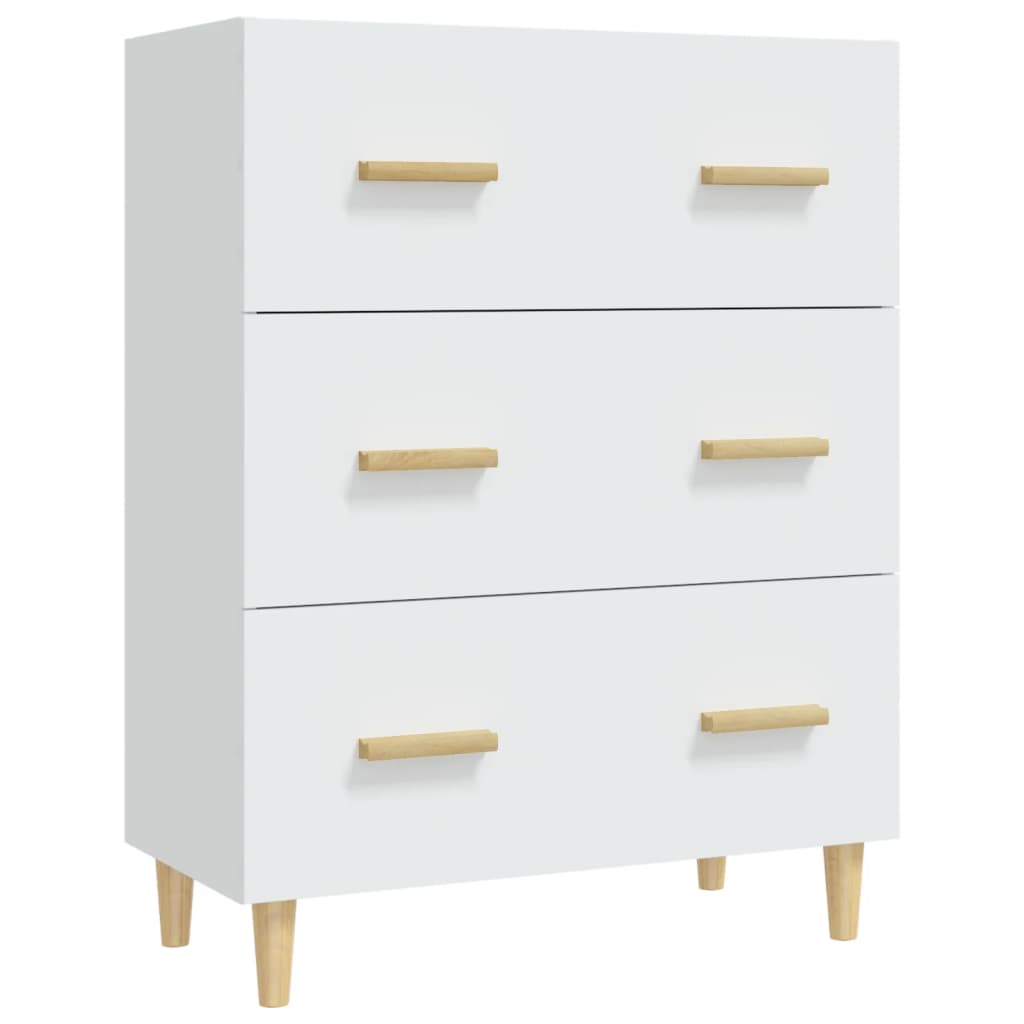 vidaXL Komoda, biała, 70x34x90 cm, materiał drewnopochodny