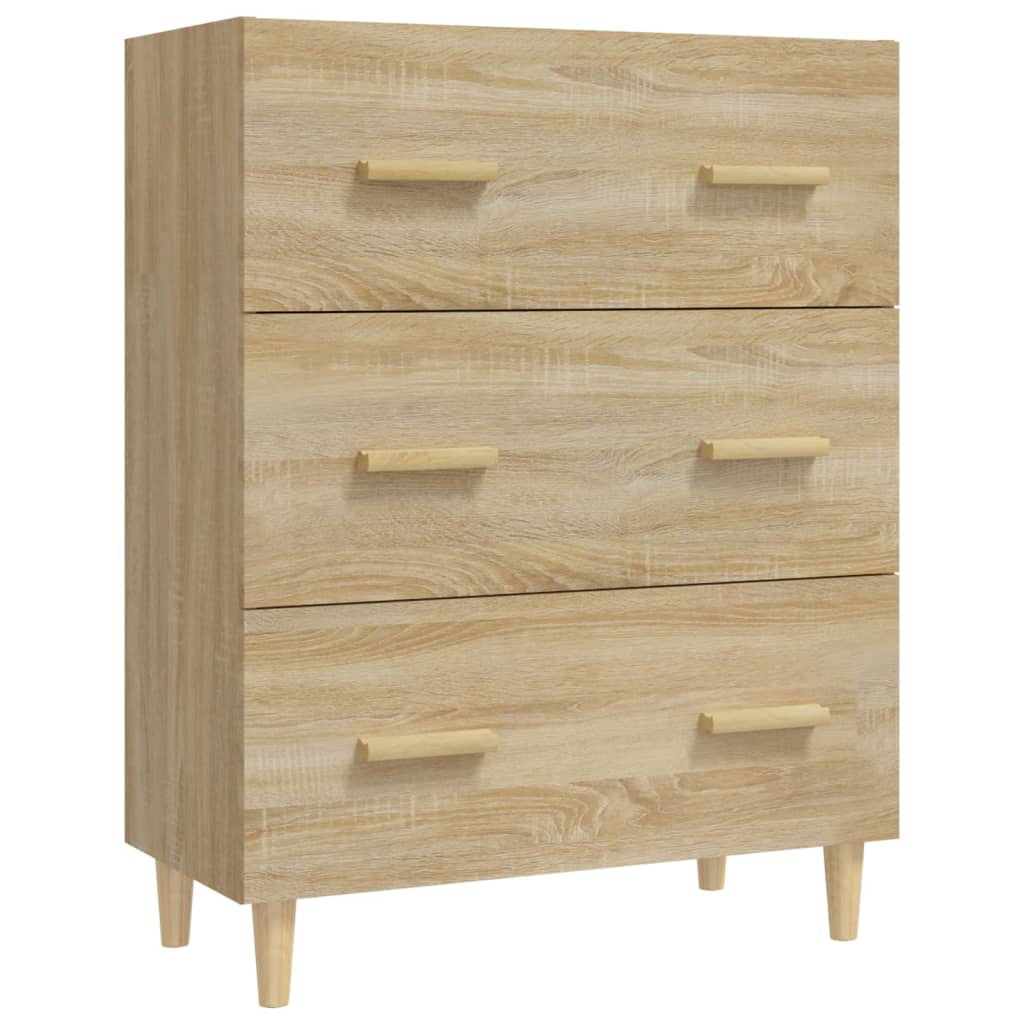 vidaXL Szafka, dąb sonoma, 70x34x90 cm, materiał drewnopochodny