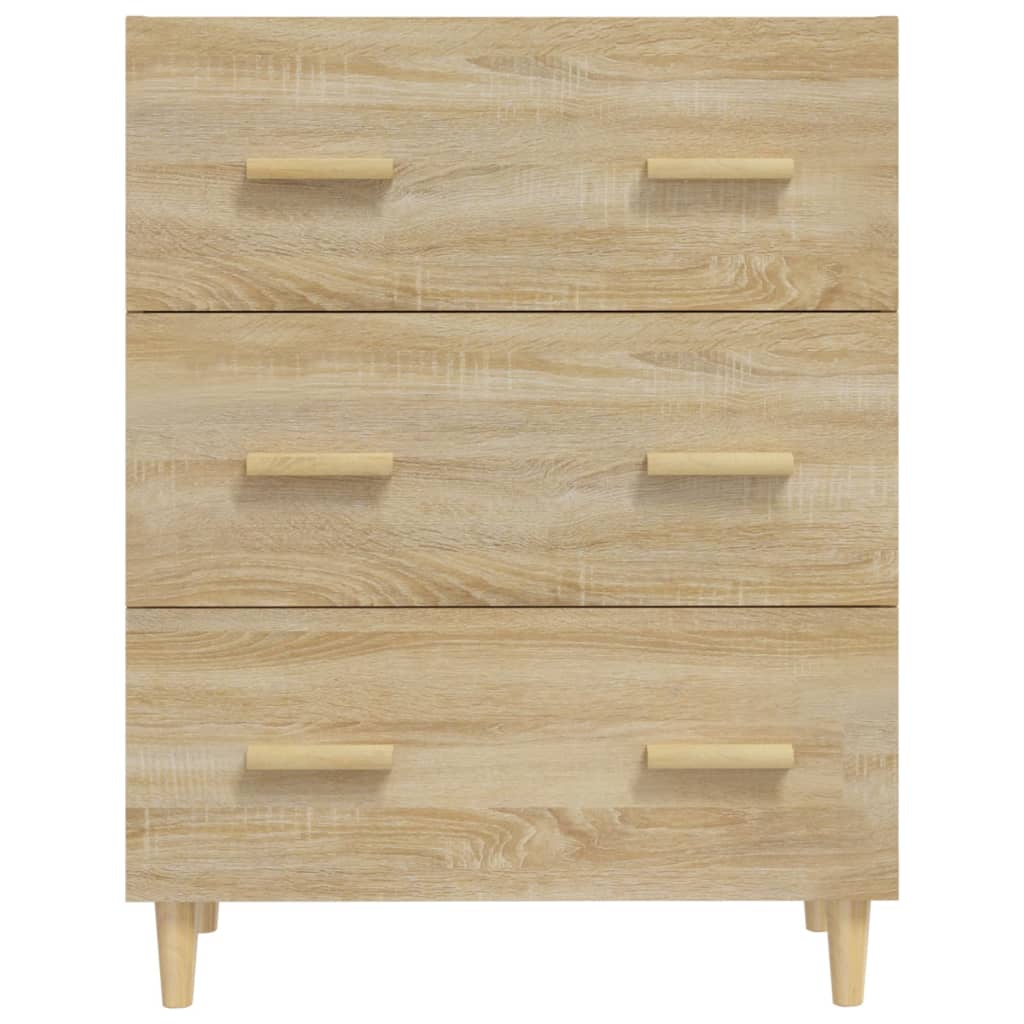 vidaXL Szafka, dąb sonoma, 70x34x90 cm, materiał drewnopochodny