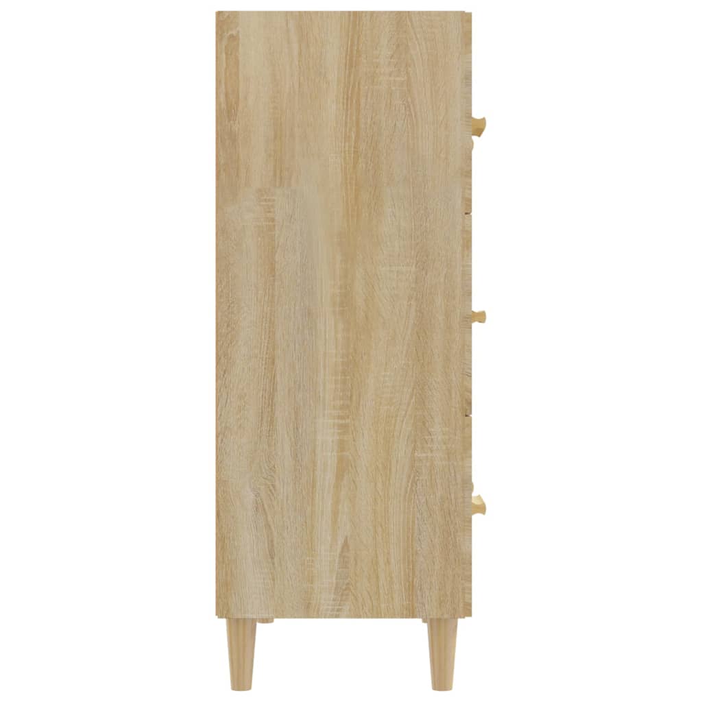 vidaXL Szafka, dąb sonoma, 70x34x90 cm, materiał drewnopochodny
