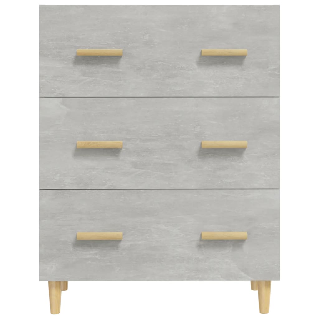 vidaXL Komoda, szarość betonu, 70x34x90 cm, materiał drewnopochodny