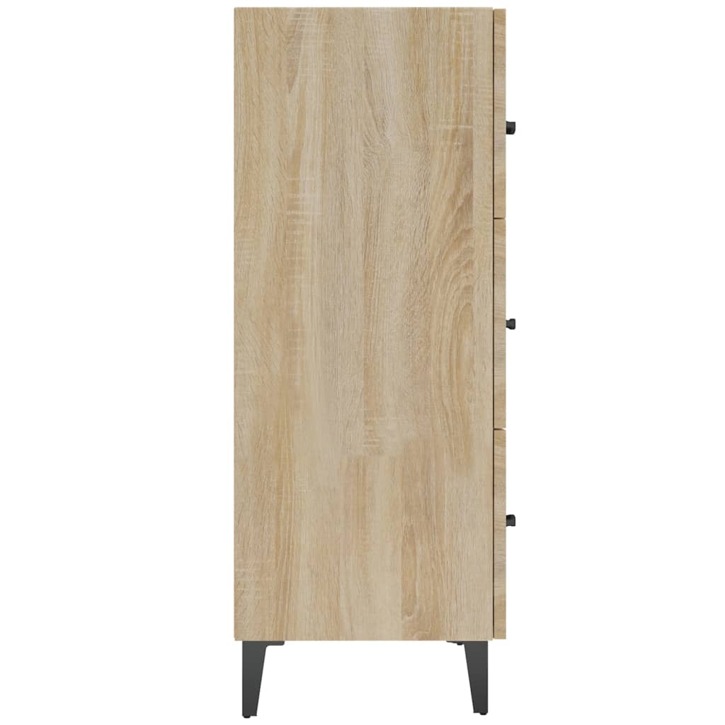 vidaXL Szafka, dąb sonoma, 69,5x34x90 cm, materiał drewnopochodny