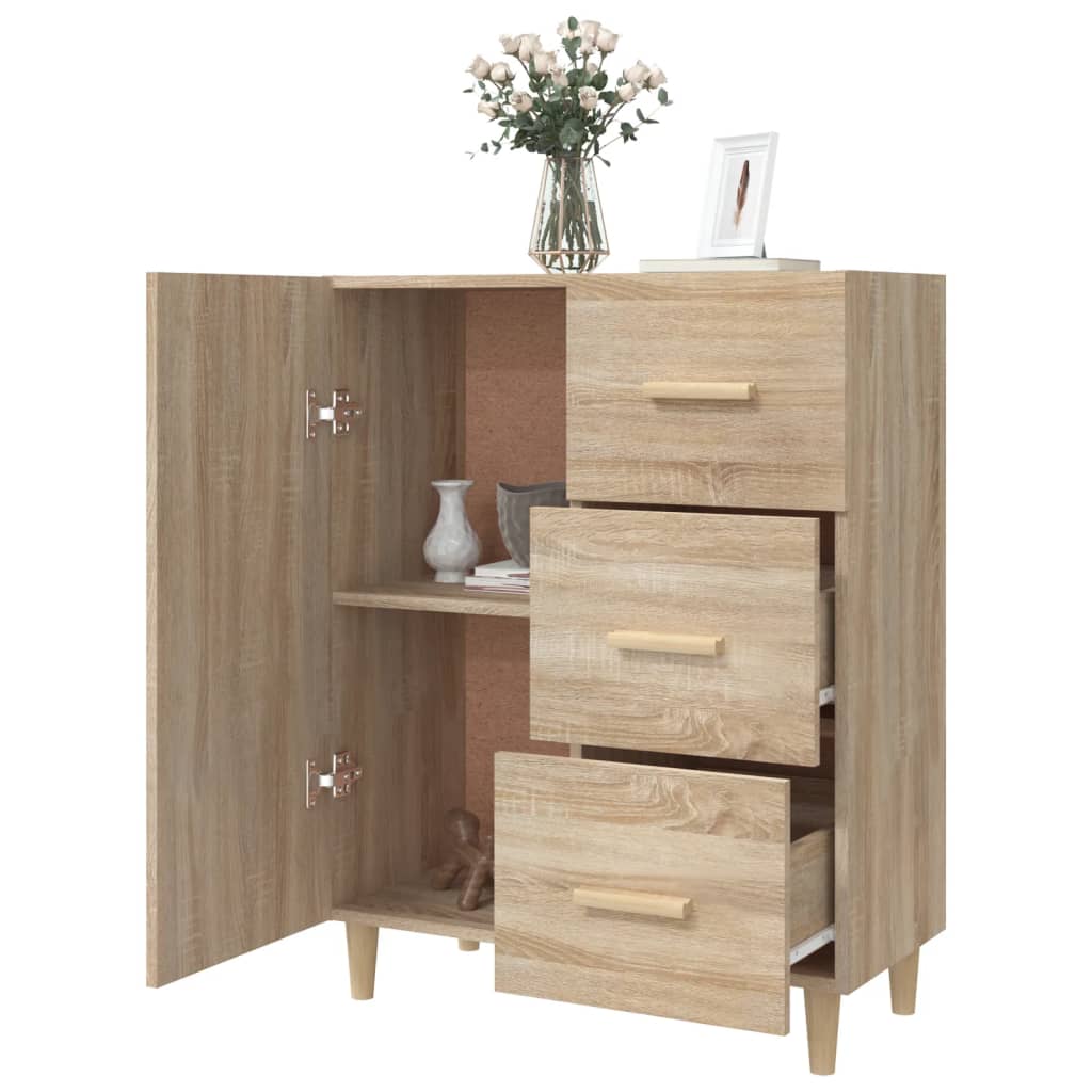 vidaXL Szafka, dąb sonoma, 69,5x34x90 cm, materiał drewnopochodny